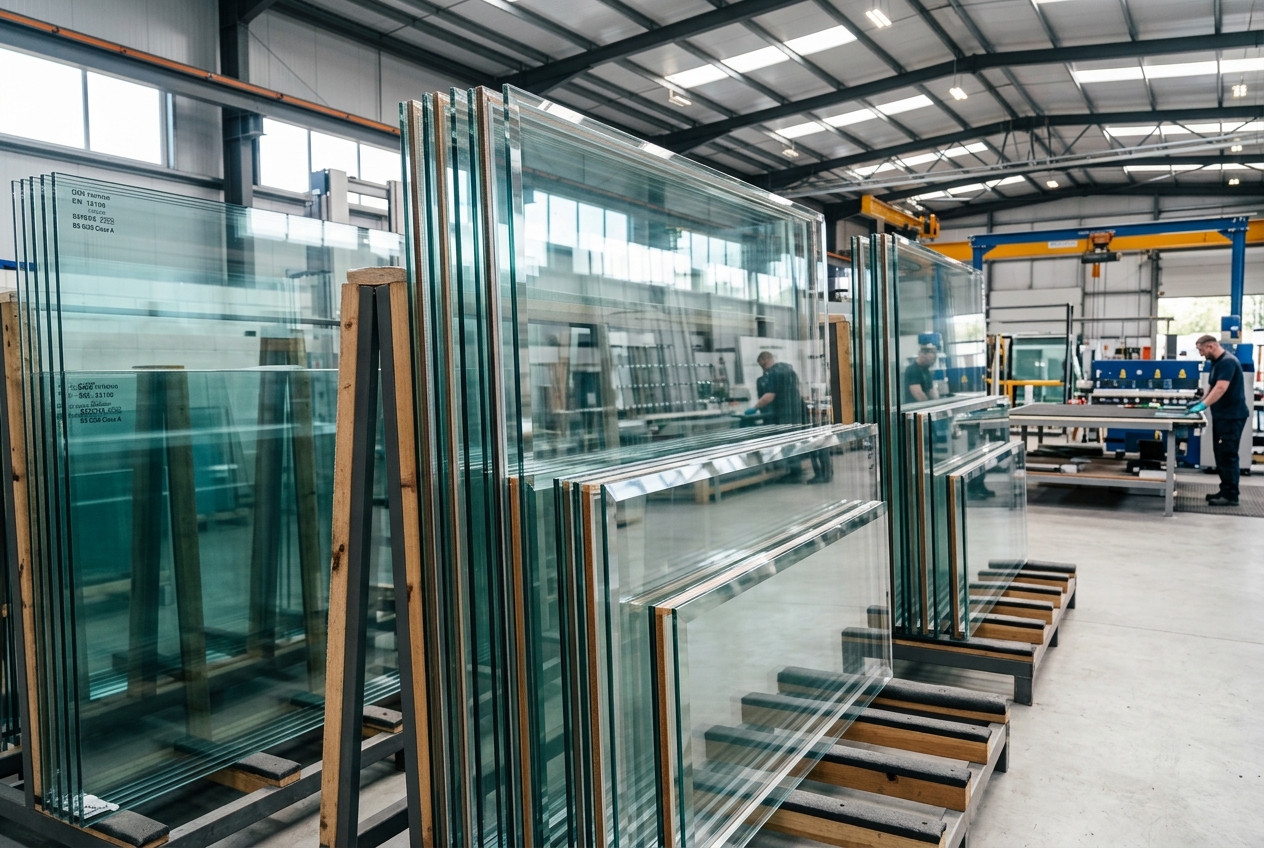 Architectural Toughened Safety Glass Panels and DGU Curtain Wall Glazing